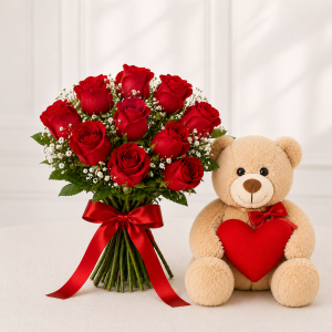 Red Roses & Hugs